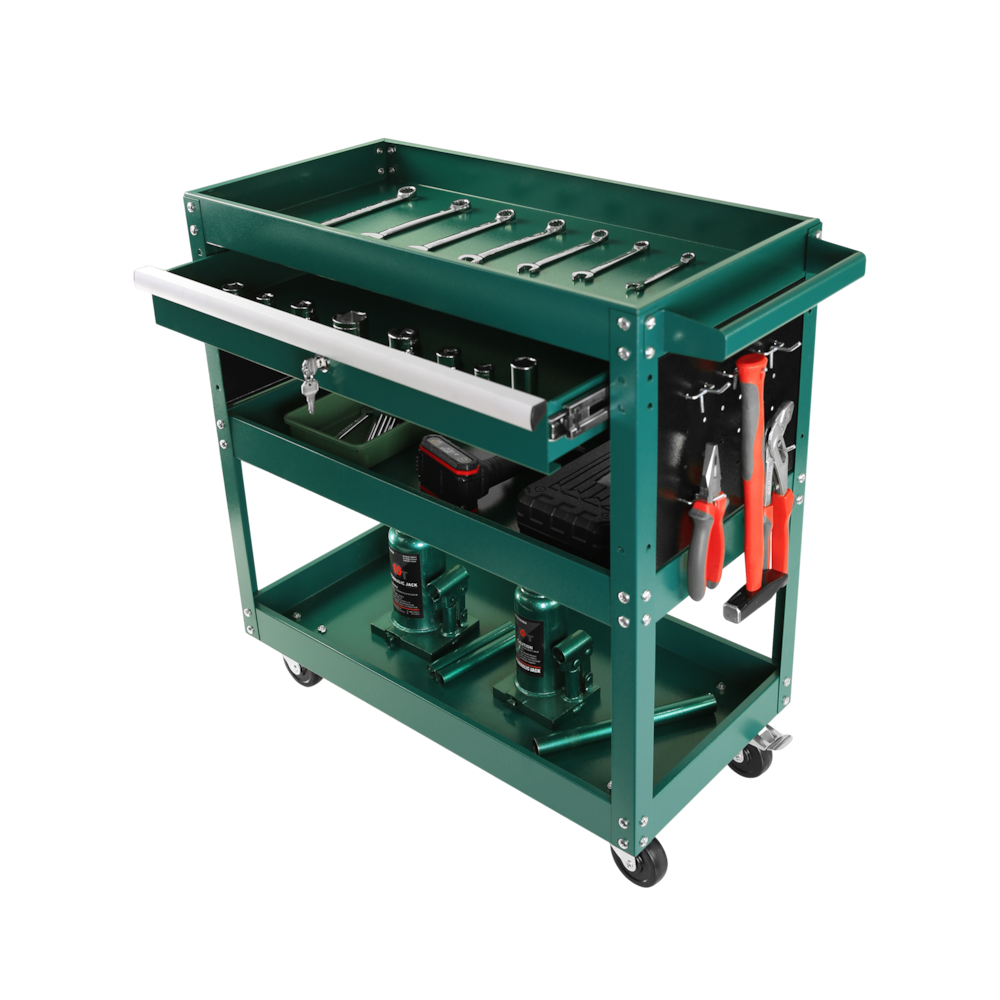Heavy Duty Utility Cart Tool Organizer with Storage Drawer_4Dock